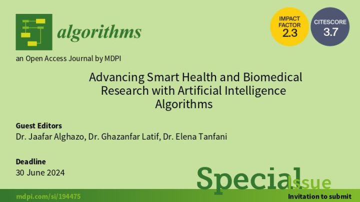 Special issue in Algorithms (MDPI) open for submissions