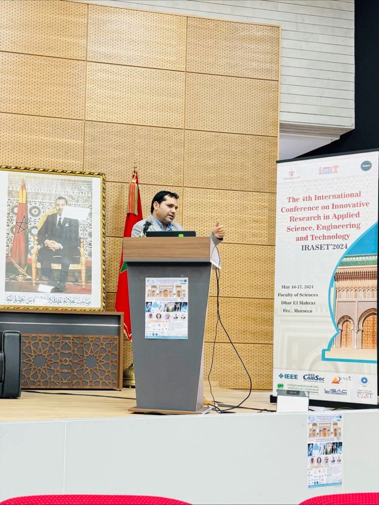 Representing PMU at ICIRASET 2024 in Fez, Morocco