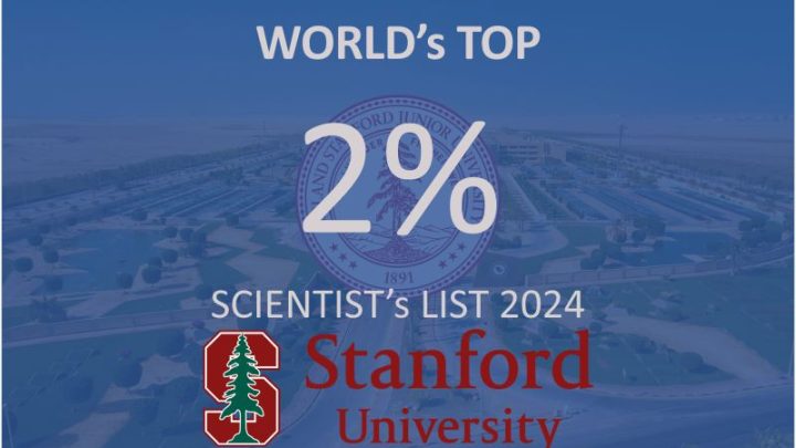 Named among the World’s Top 2% Scientists (Stanford/Elsevier) for 2024
