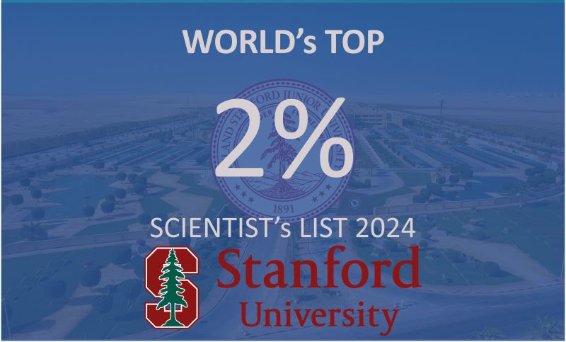 Named among the World’s Top 2% Scientists (Stanford/Elsevier) for 2024