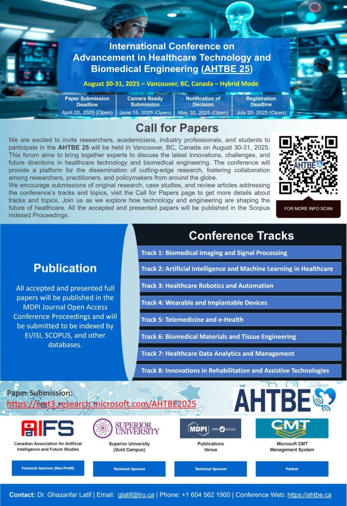Call for papers: AHTBE 25, Vancouver, August 2025