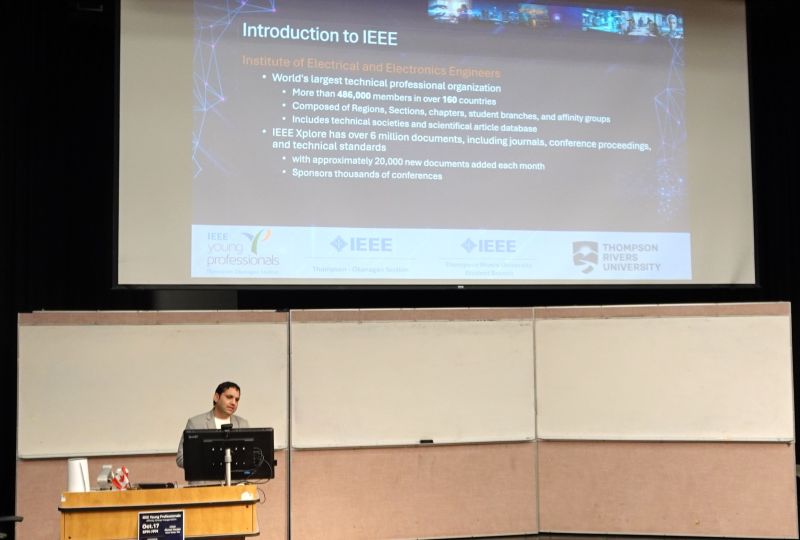IEEE Young Professionals Affinity Group inaugurated for the Thompson Okanagan Section