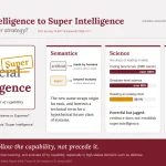 Infographic: Artificial Intelligence to Super Intelligence, semantics, science, or strategy?